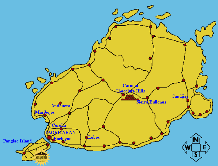 Map Of Bohol