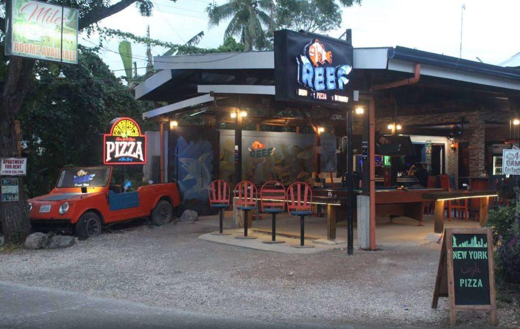 The Reef Pizza Restaurant In Panglao Front