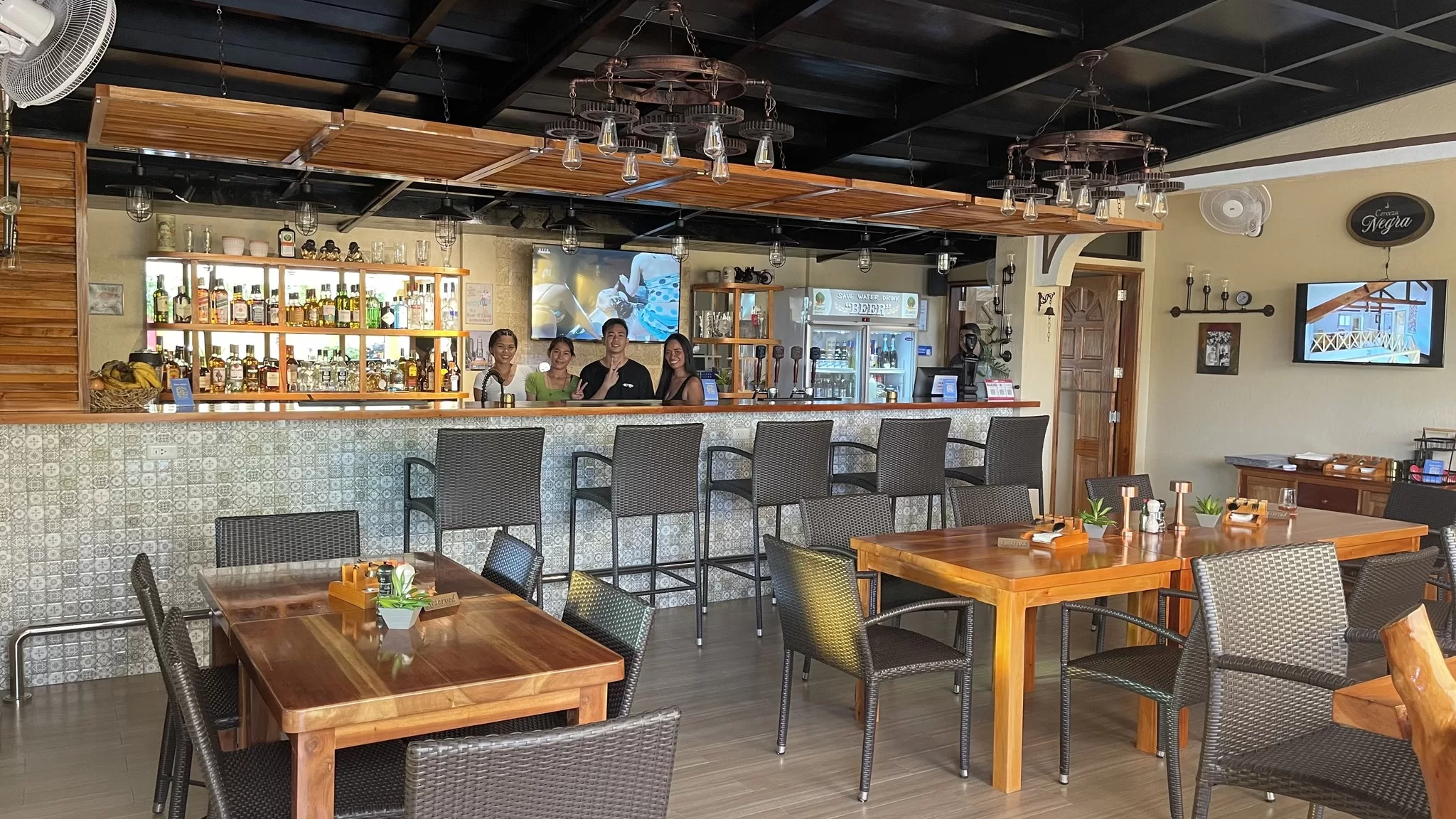 Rumor Draft Bar and Restaurant At Alonas Coral Garden Resort - Panglao Island Bohol Philippines